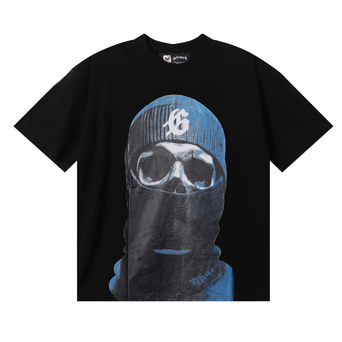 Godspeed T-shirts Masked Man Printed Cotton Casual Short Sleeve Men and Women