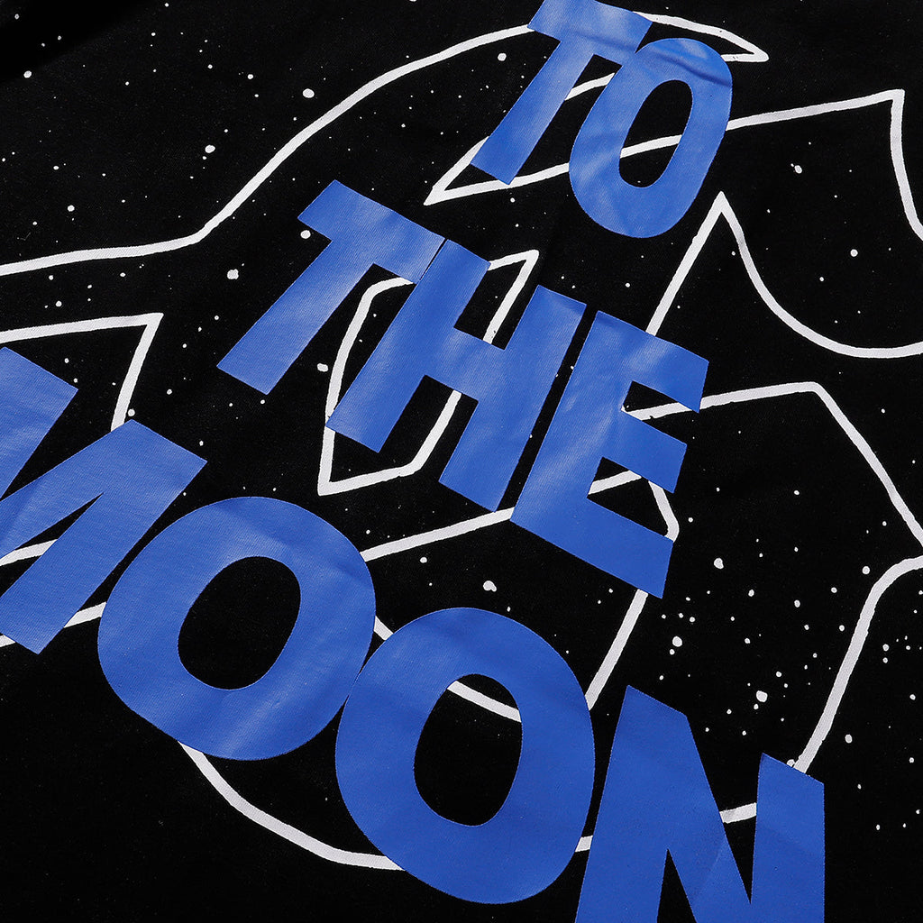 Godspeed T-shirts Space Astronaut Earth Print Cotton Short Sleeve Men and Women