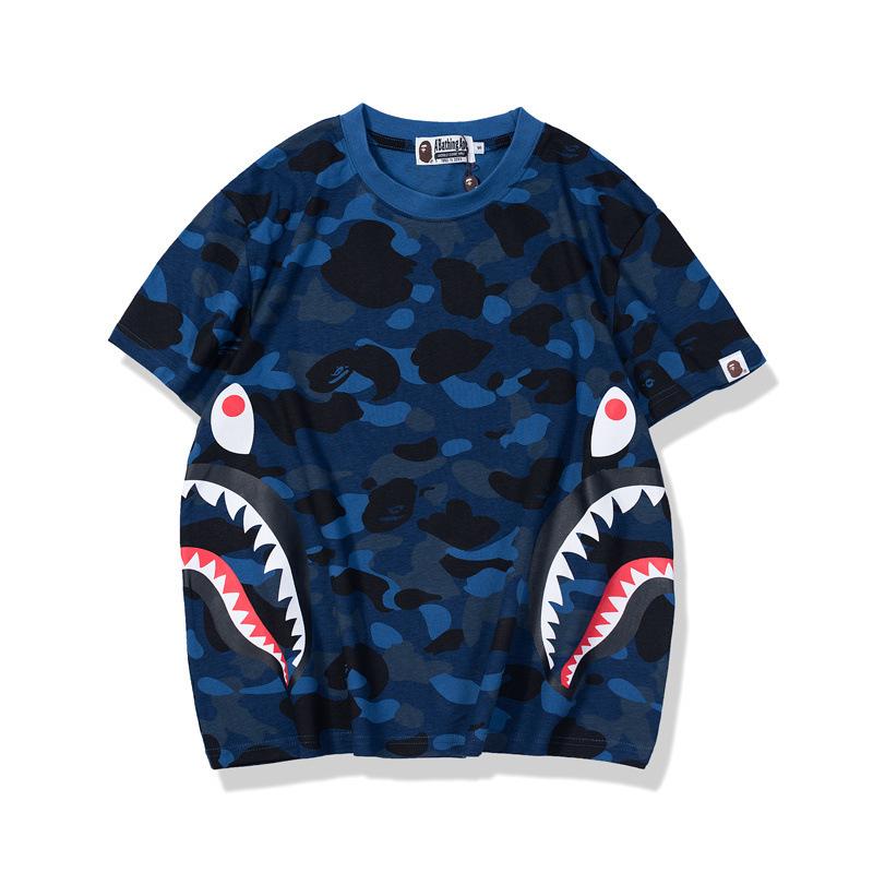 Bathing Ape T-Shirt Summer Camouflage Youth Couple Wear Short Sleeve