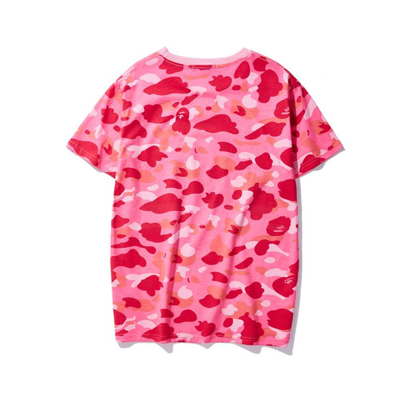 Bathing Ape T-Shirt Spring and Summer Short-Sleeved T-shirt Printed Men's and Women's Fashion All-Matching
