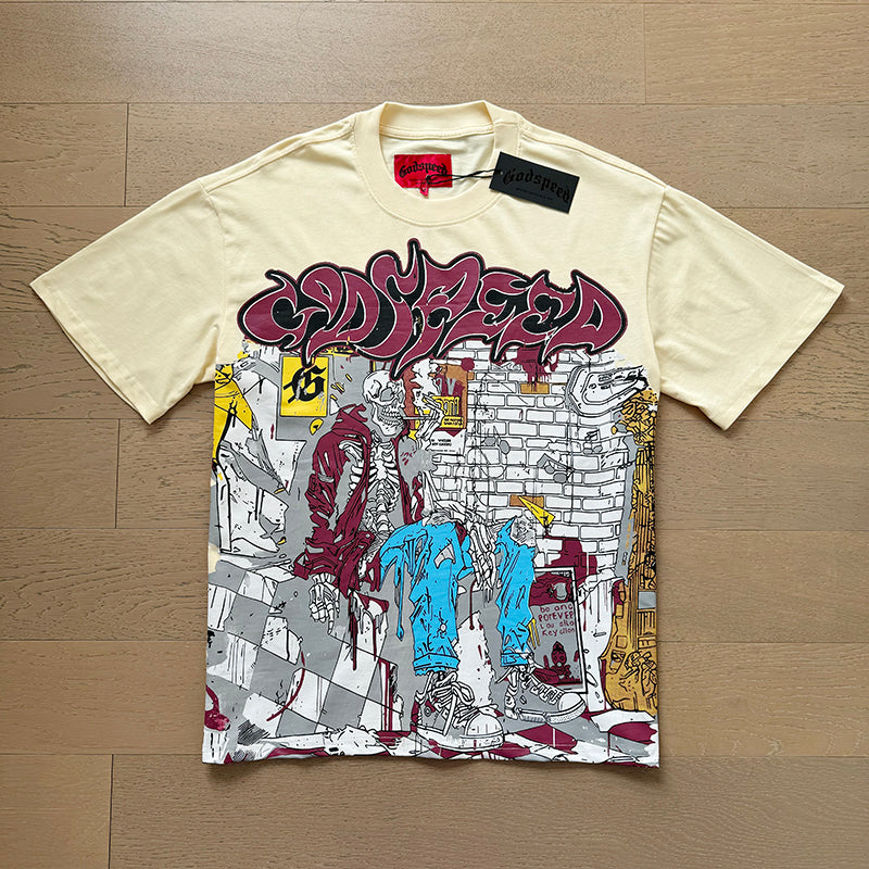 Godspeed T-shirts Retro Fantasy Pattern