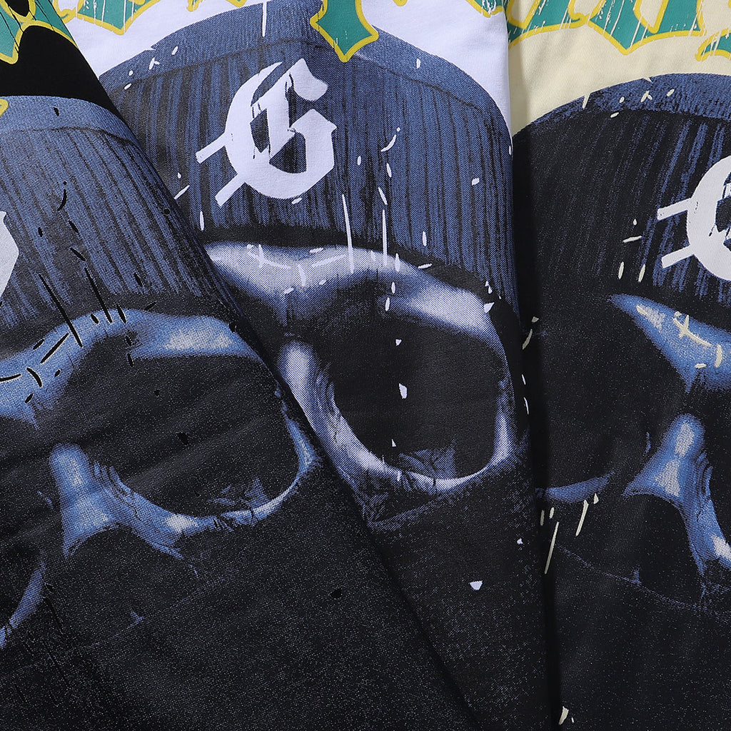 Godspeed T-shirts Masked Man Printed Cotton Crew Neck Short Sleeve Men and Women