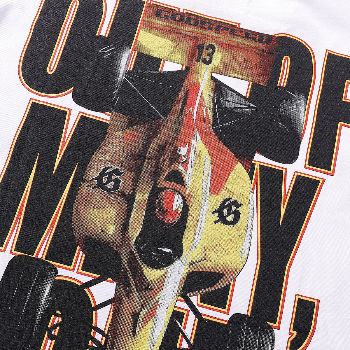 Godspeed T-shirts Racing Wins Scene Printed Cotton Casual Short Sleeves Men and Women