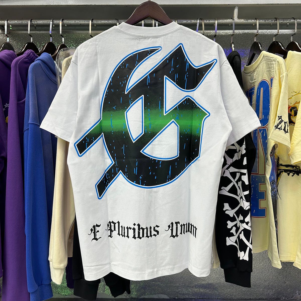 Godspeed T-shirts Play Card Magician Printing Cotton Casual Crew Neck Short Sleeve Men and Women