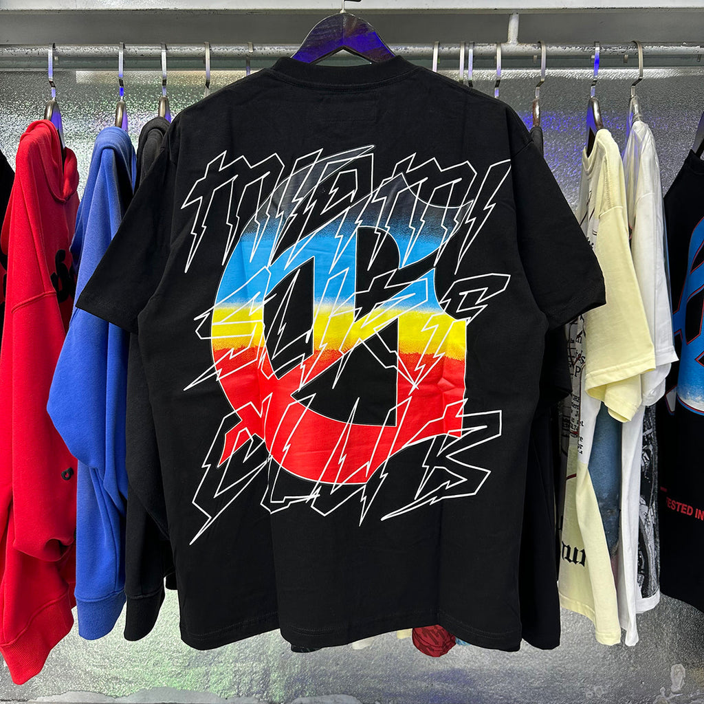 Godspeed T-shirts Beach Skull Surfboard Print Cotton Casual Short Sleeve Men and Women