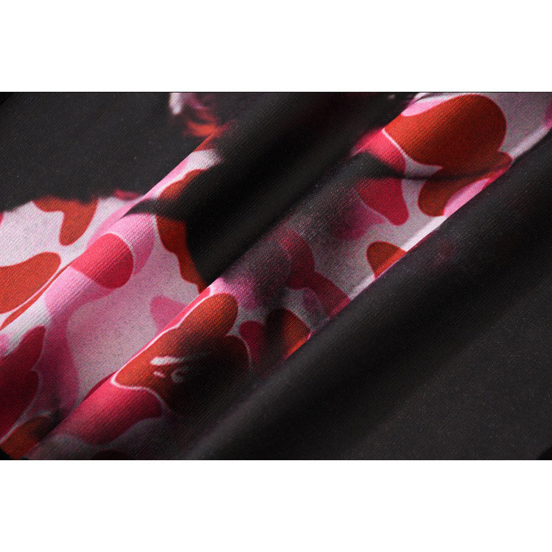 Bathing Ape T-Shirt Teen Casual Camouflage Light and Shadow T-shirt Short Sleeve