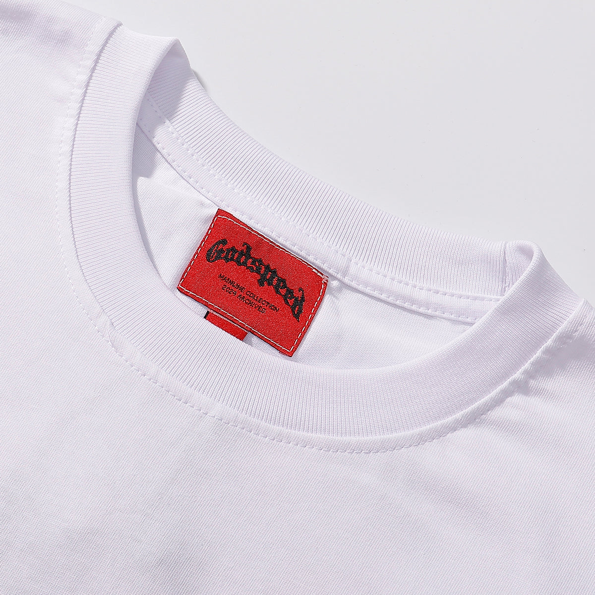 Godspeed T-shirts Double Sided Skull Face Printed Cotton Casual Short Sleeve Men and Women