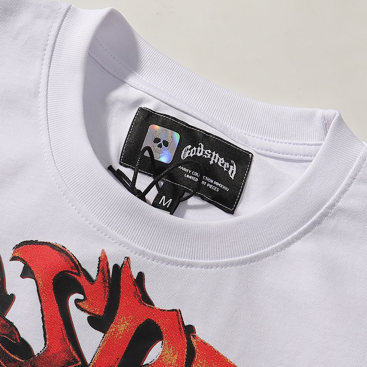 Godspeed T-shirts Racer F1 Champagne Printed Cotton Casual Short Sleeve T-shirts Men and Women