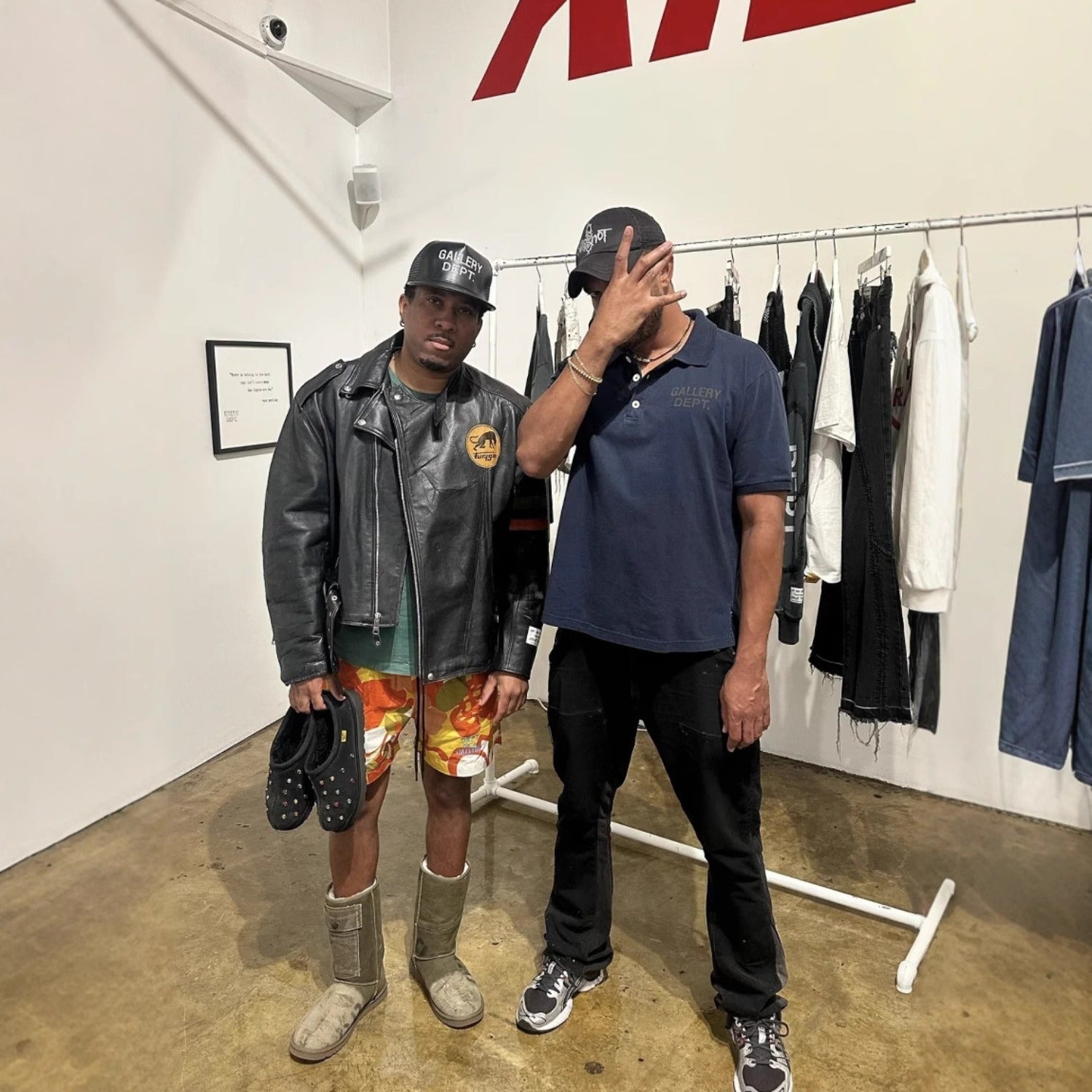 Gallery Dept T-Shirt Alphabet Slogan Lapel Short Sleeve Polo Shirt