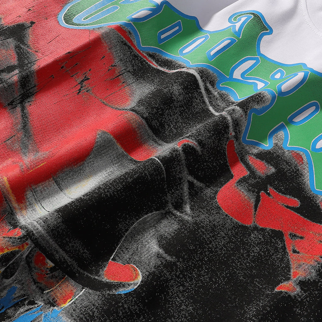 Godspeed T-shirts Play Card Magician Printing Cotton Casual Crew Neck Short Sleeve Men and Women