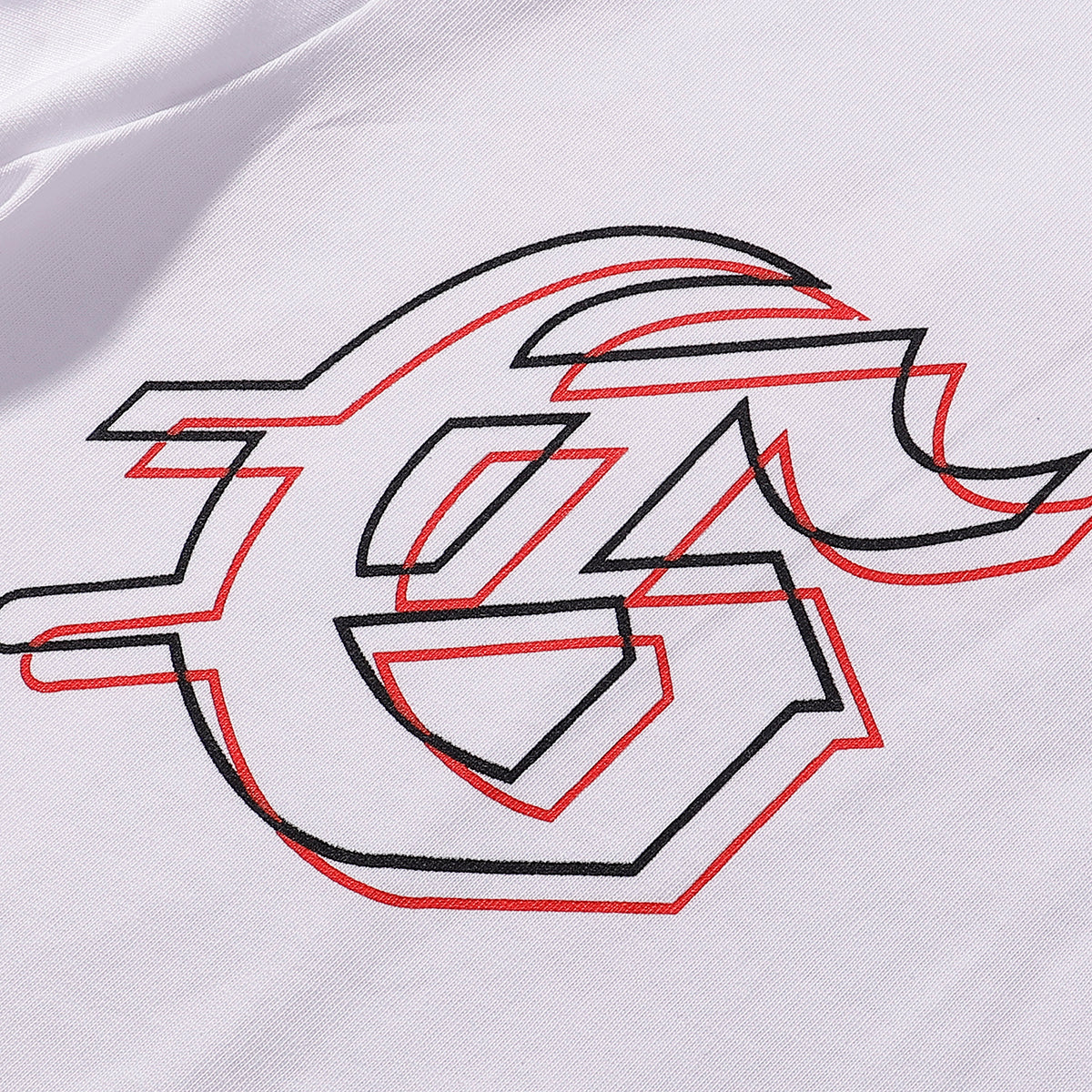 Godspeed T-shirts Double Sided Skull Face Printed Cotton Casual Short Sleeve Men and Women