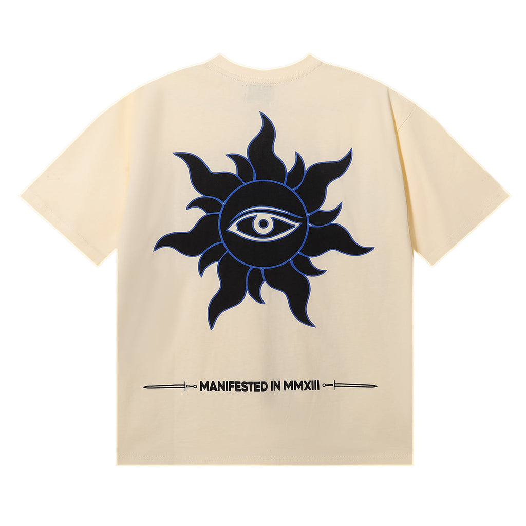Godspeed T-shirts Urban UFO Printing Cotton Casual Short Sleeve Men and Women