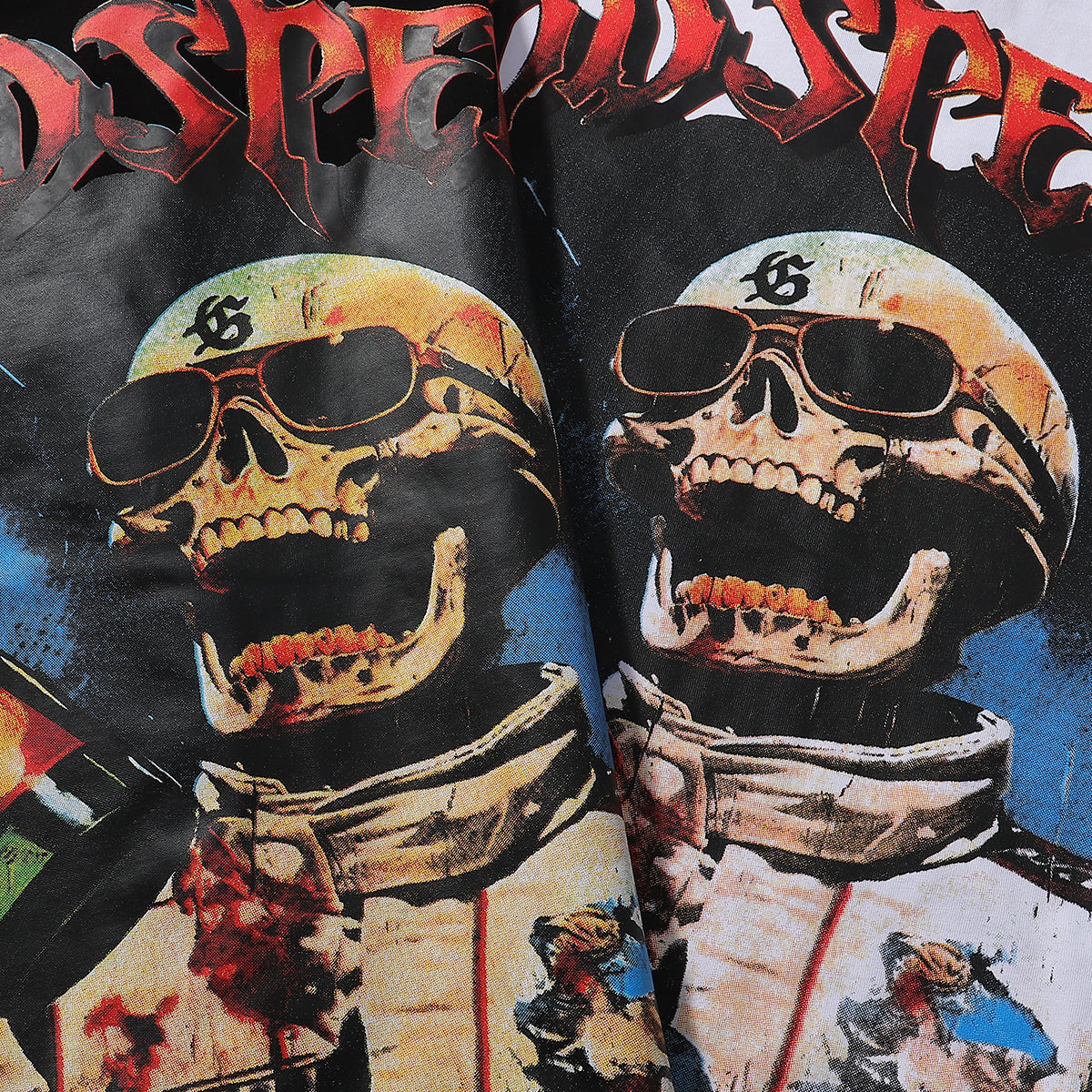 Godspeed T-shirts Racer F1 Champagne Printed Cotton Casual Short Sleeve T-shirts Men and Women