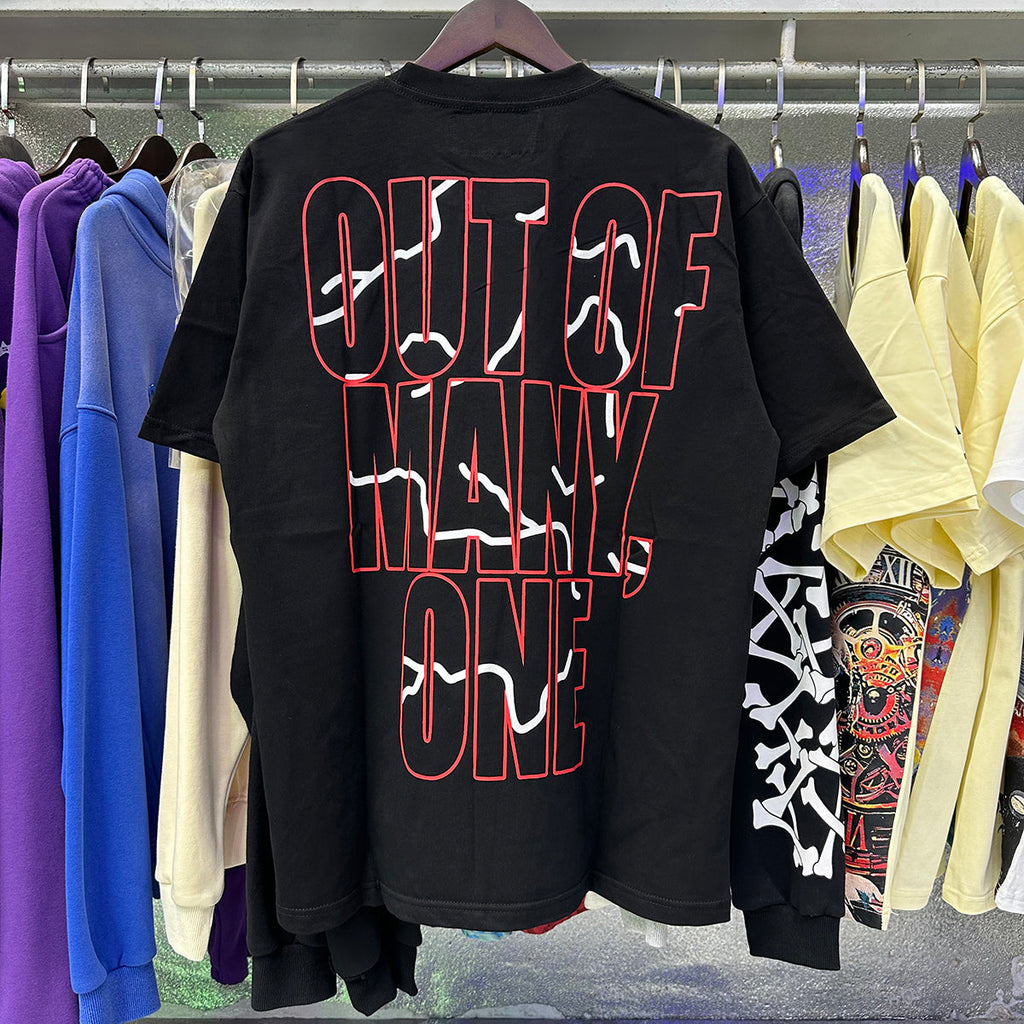 Godspeed T-shirts Skull Astronaut Print Cotton Casual Short Sleeve Men and Women