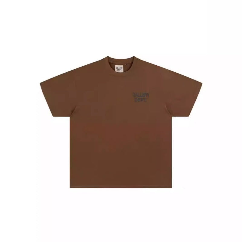 Mens T-shirts GALLERY DEPT printed round neck short-sleeved T-shirt pure cotton