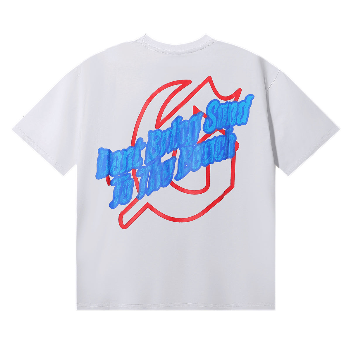 Godspeed T-shirts Cozy Beach Skull Double Yarn Cotton Casual Short Sleeves Men and Women