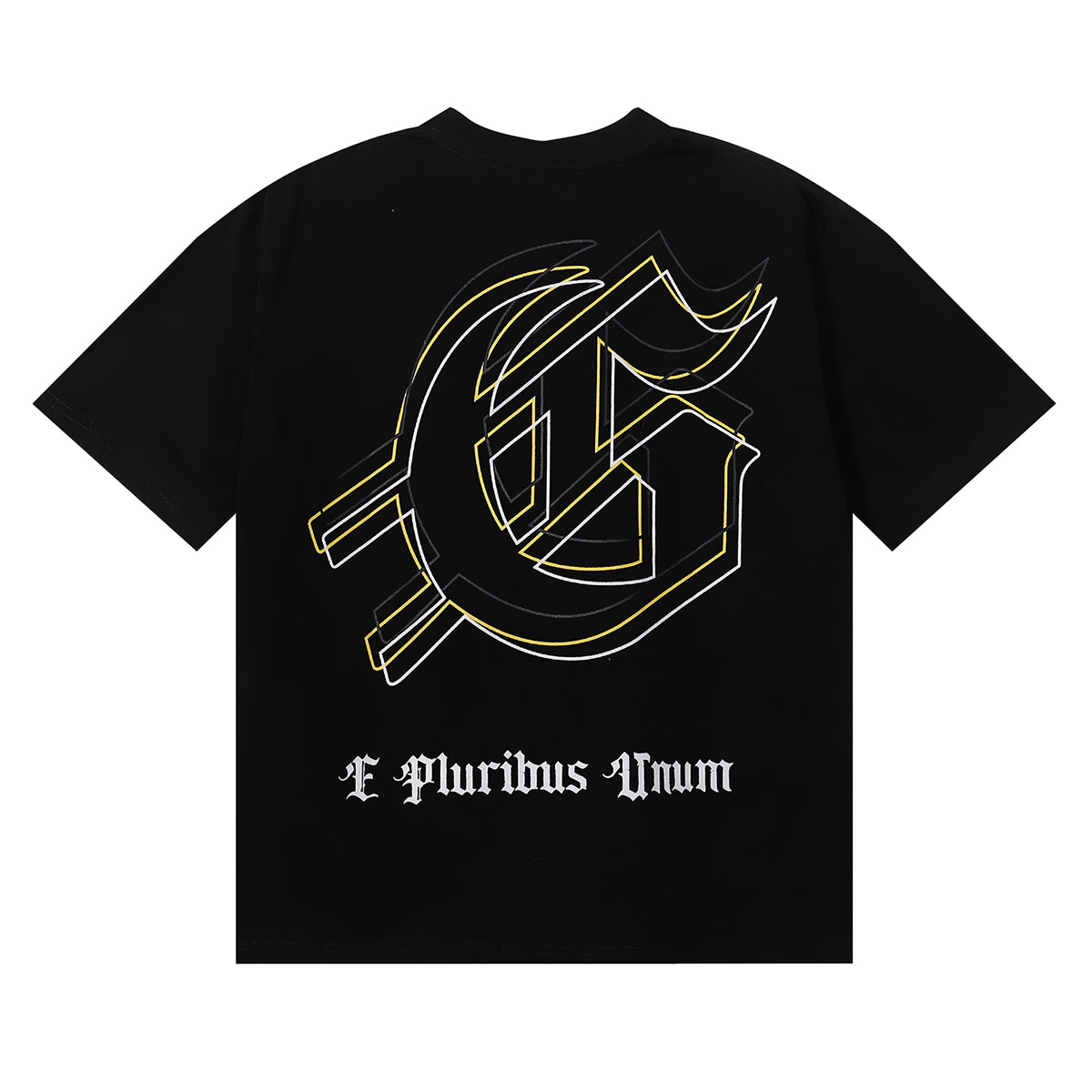 Godspeed T-shirts Spacesuit Pyramid Printing Cotton Casual Crew Neck Short Sleeve Men and Women