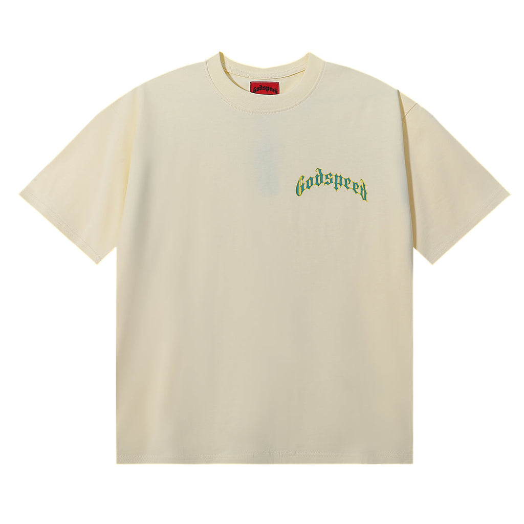 Godspeed T-shirts Masked Man Printed Cotton Crew Neck Short Sleeve Men and Women