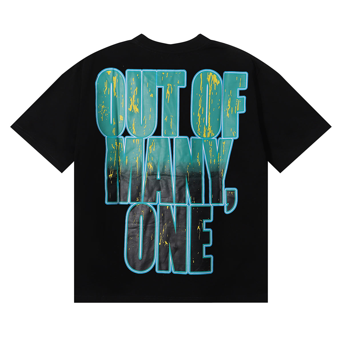 Godspeed T-shirts Racing Sunset Print Cotton Crew Neck Short Sleeve Men and Women