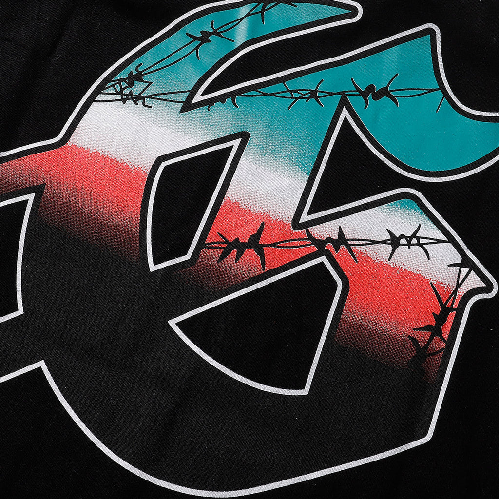 Godspeed T-shirts Helicopter Printing Cotton Casual Short Sleeves Men and Women