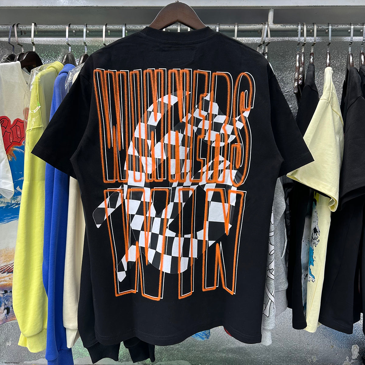 Godspeed T-shirts Racer F1 Champagne Printed Cotton Casual Short Sleeve T-shirts Men and Women