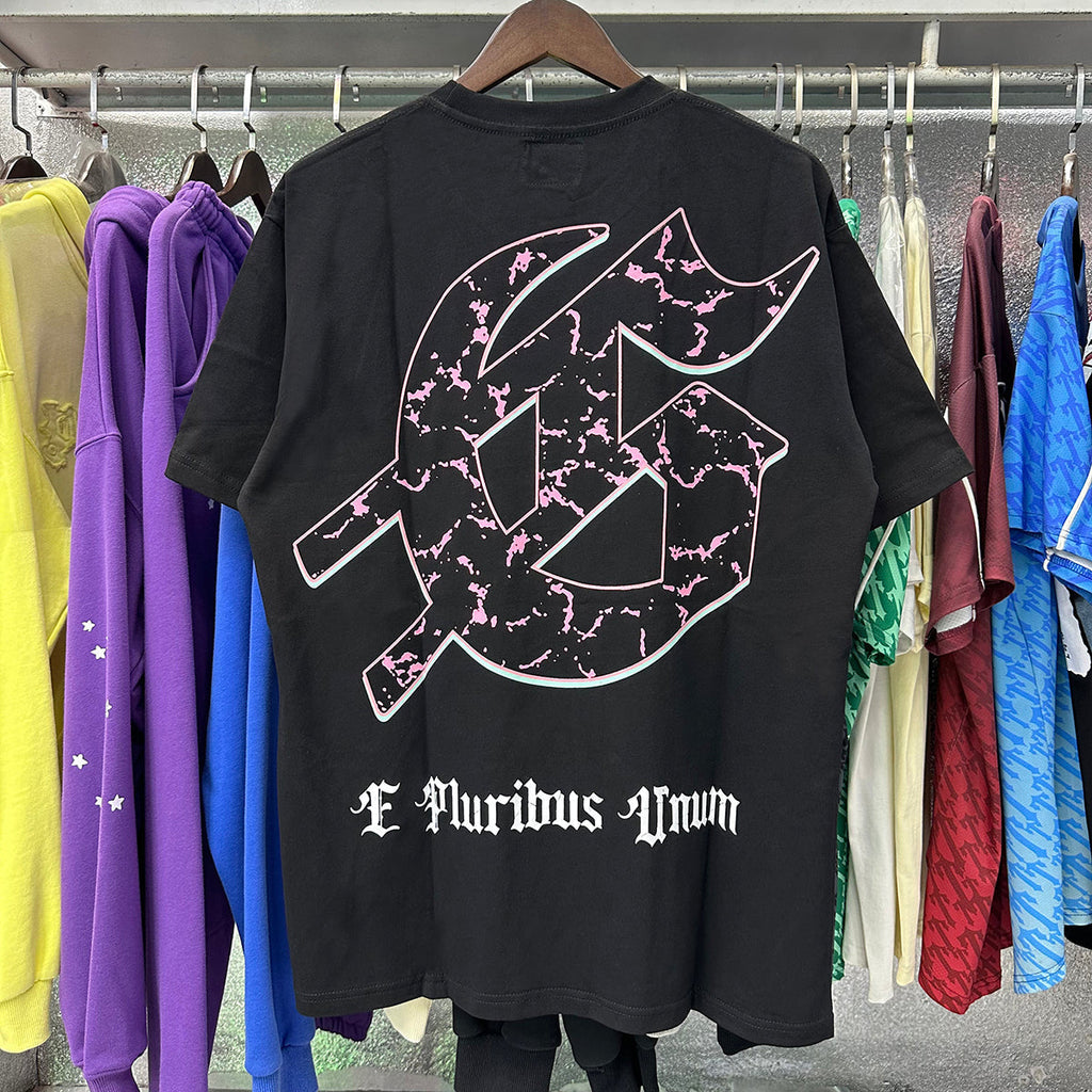 Godspeed T-shirts Technology Gaze Skull Printing Cotton Casual Short Sleeve Men and Women