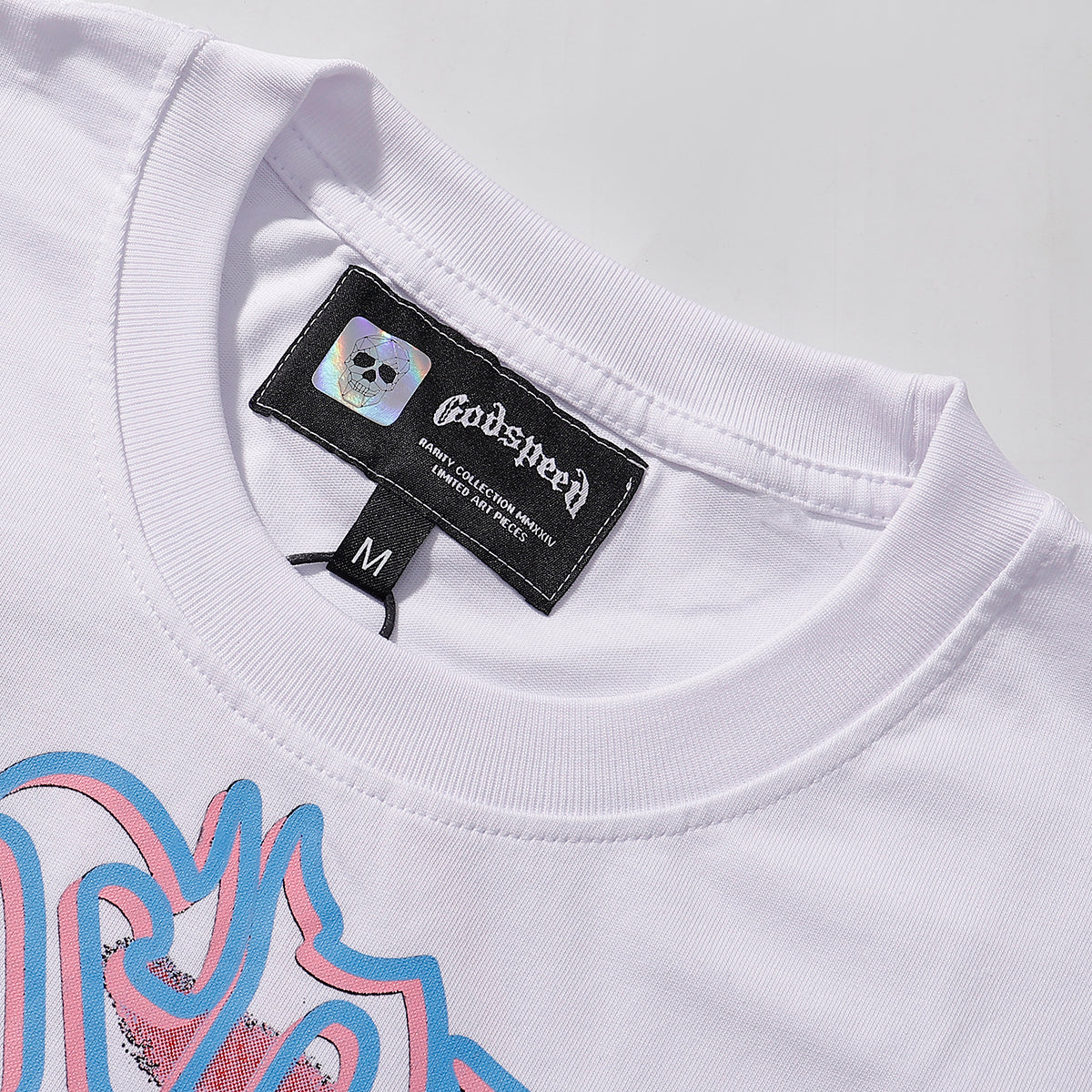 Godspeed T-shirts Skeletons Crowd Printed Cotton Casual Short Sleeves Men and Women