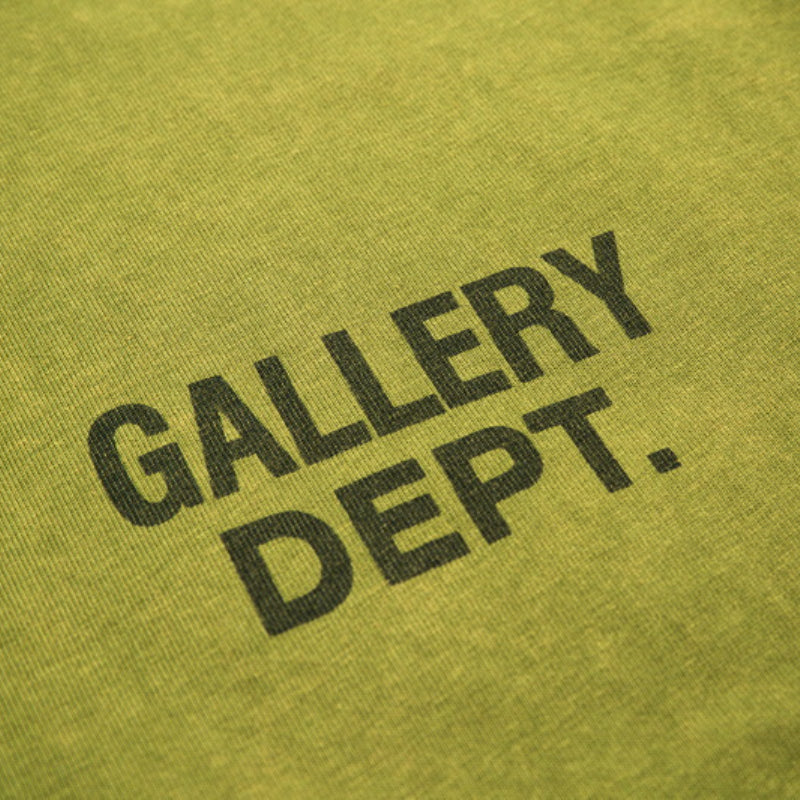 Gallery Dept T-shitrs Short Sleeve Half Sleeve Green