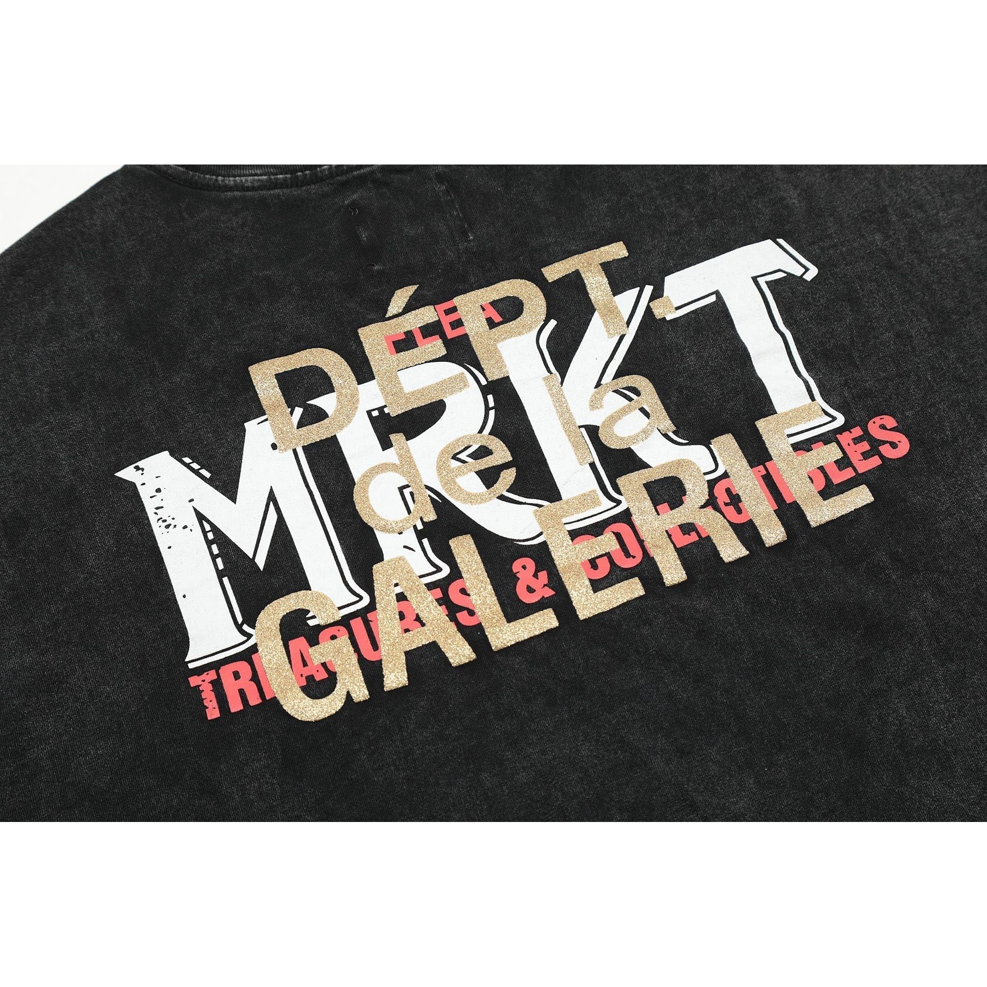 Gallery Dept T Shirts Loose Short Sleeve Wash plus Size T-shirt