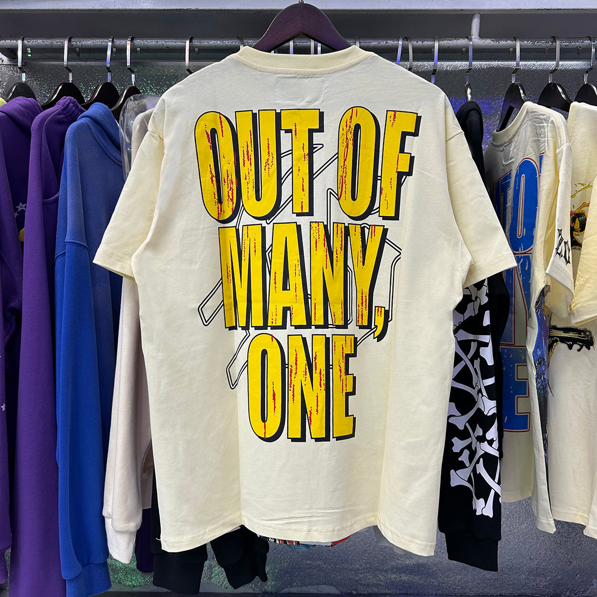 Godspeed T-shirts Astronaut Robot Printed Cotton Casual Short Sleeve Men and Women