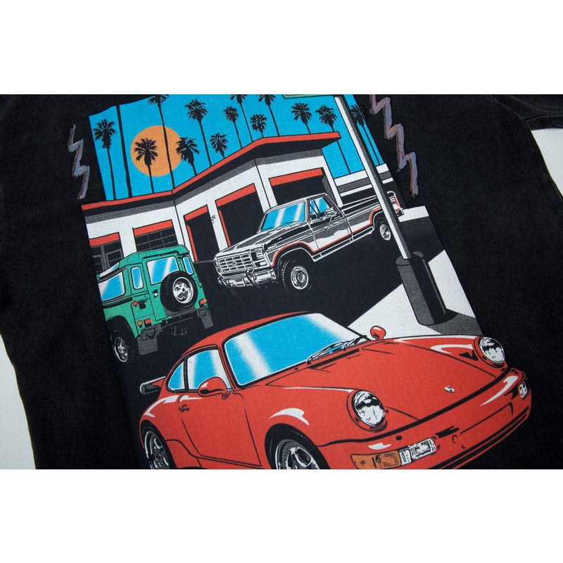 Gallery Dept T-shitrs Retro Distressed Cartoon Car Short Sleeve Men and Women