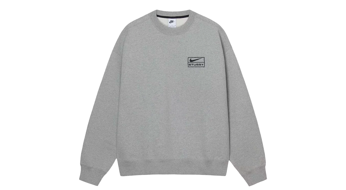 Nike x Stussy Crew Fleece Grey (SS23)