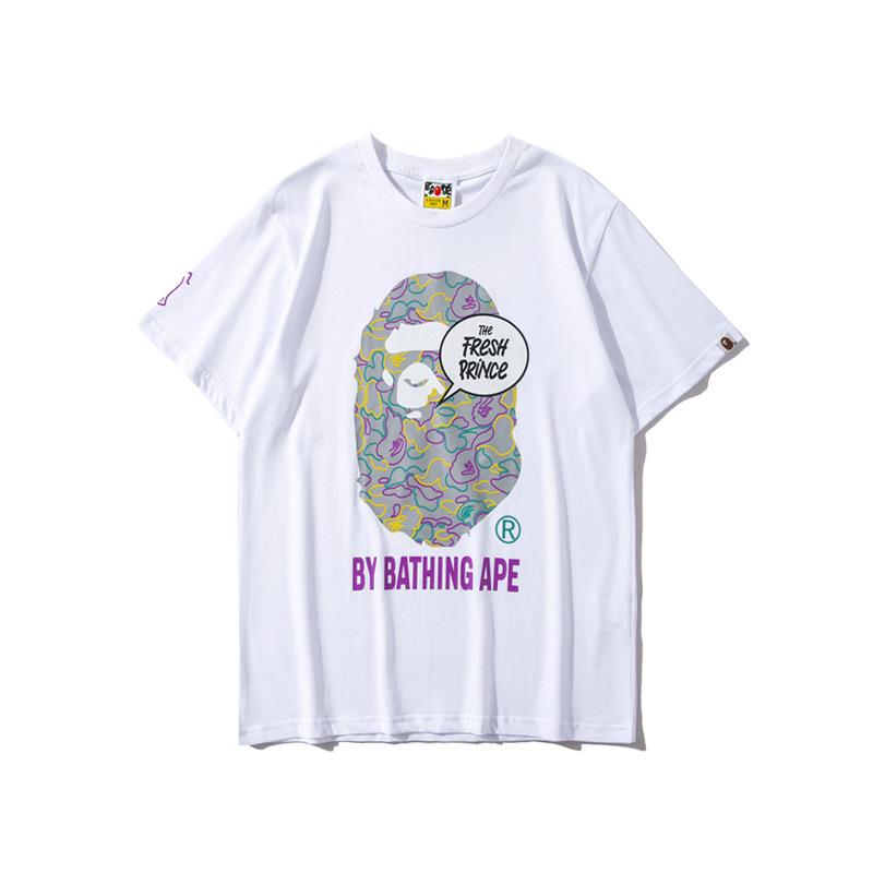 Bathing Ape T-Shirt Summer Printed Short Sleeve T-shirt