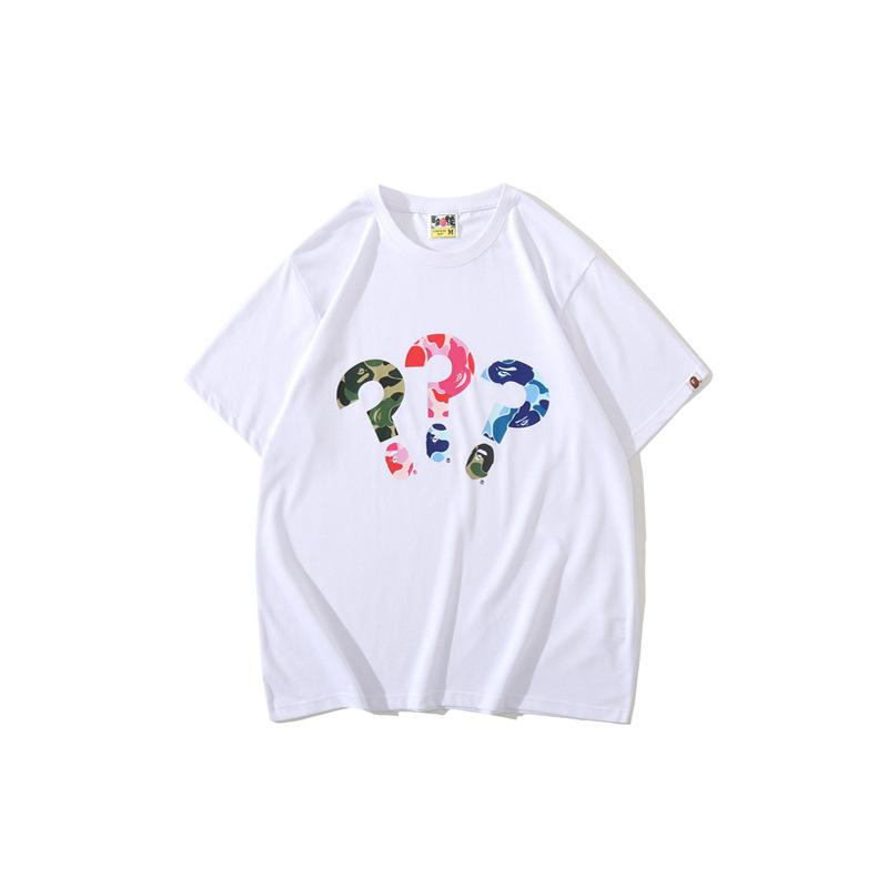 Bathing Ape T-Shirt Spring and Summer Short Sleeve Printed Fashion Camouflage T-shirt