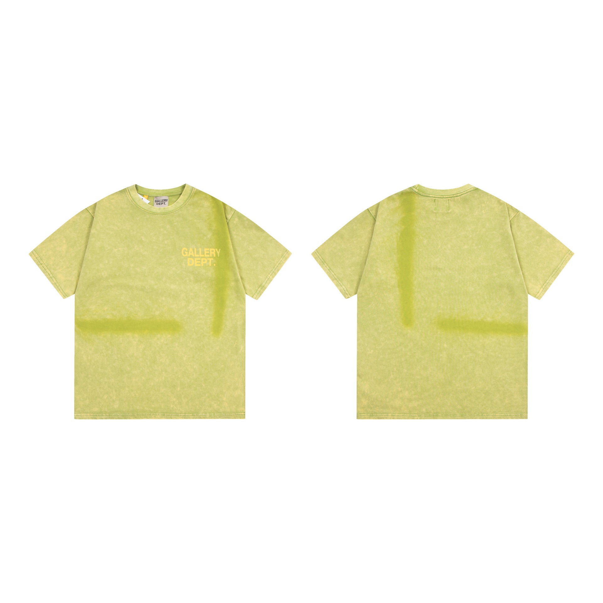 Gallery Dept T-Shirt Ink-splashing Tie-dye Alphabet Short Sleeve T-Shirt