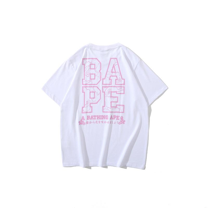 Bathing Ape T-Shirt Spring and Summer Short Sleeve Mount Fuji Printed Fashion Casual T-shirt
