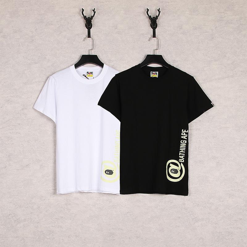 Bathing Ape T-Shirt Summer Printed Round Neck Loose Large Size Casual Short Sleeve Cartoon T-shirt