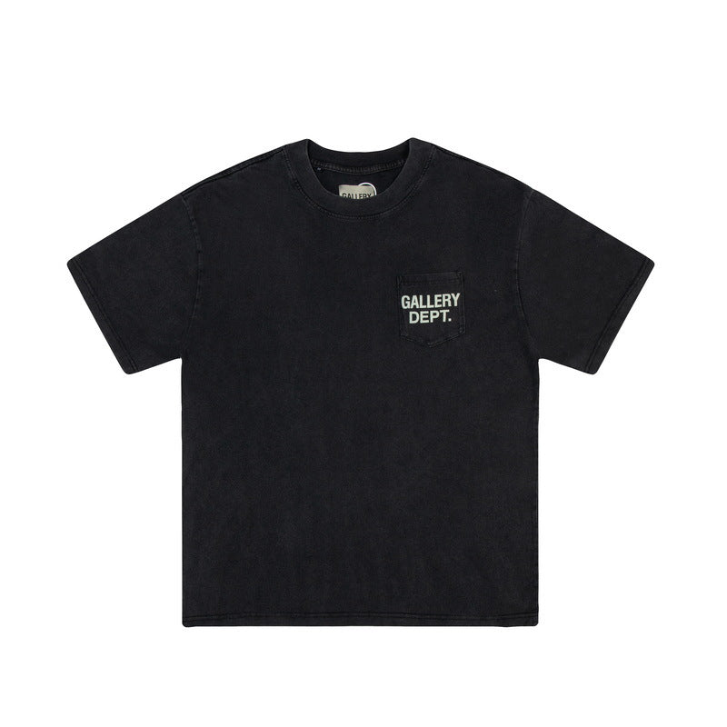 Gallery Dept T-shitrs Vintage Printed Letter Short Sleeve Men