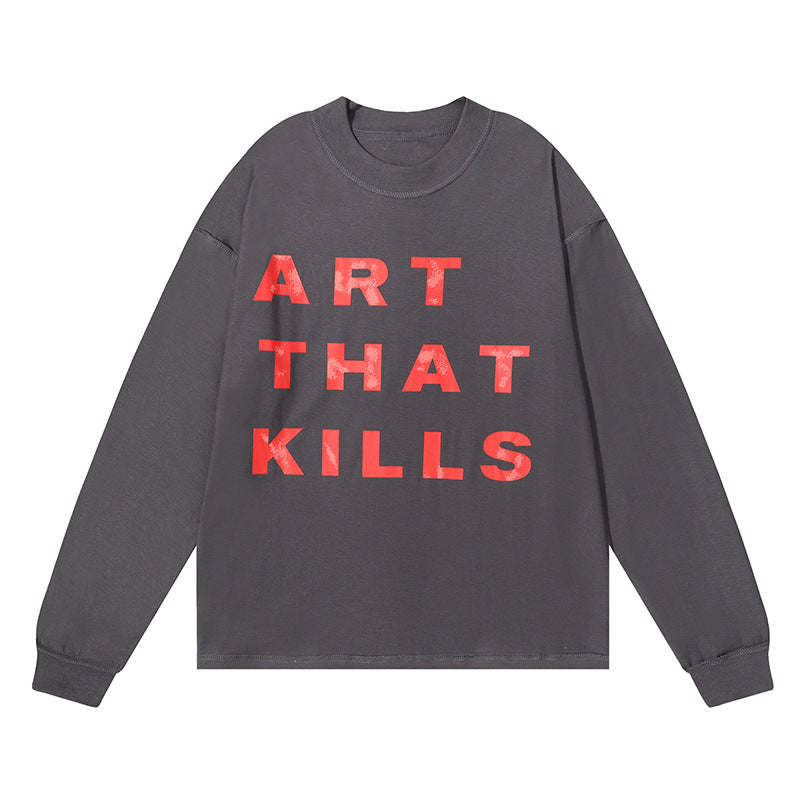 Gallery Dept T-shitrs Cotton Long Sleeve T-shirt Loose