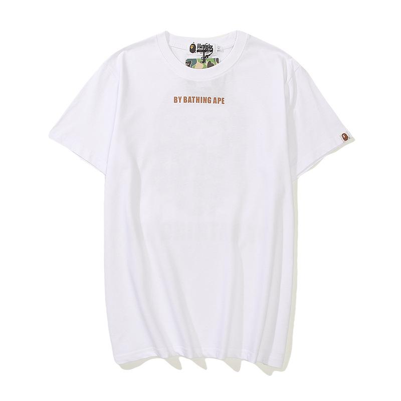 Bathing Ape T-Shirt Cartoon Round Neck Summer Printing Plus Size Short-Sleeved Casual T-shirt