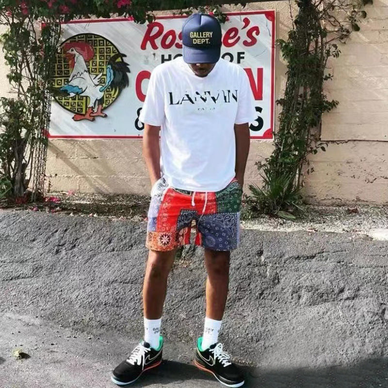 Gallery Dept T-shitrs Printed Double Yarn Cotton Short Sleeve T-shirt