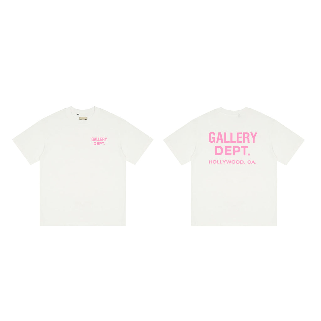 Gallery Dept T-shitrs Letter Print Short-Sleeve plus Size for Men and Women