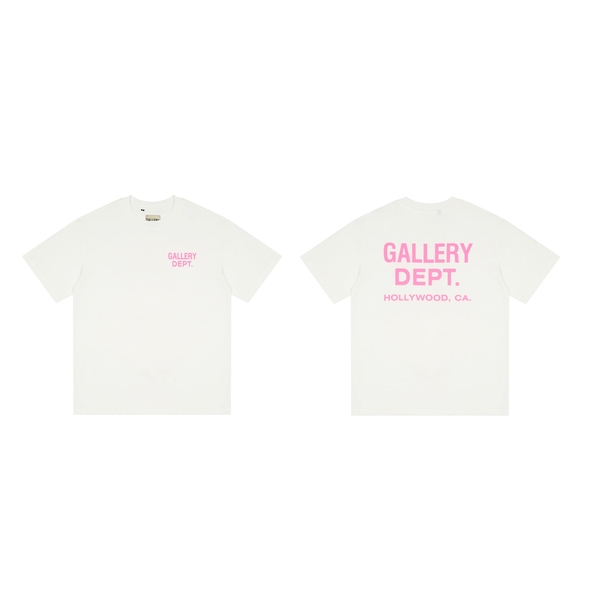 Gallery Dept T-shitrs Letter Print Short-Sleeve plus Size for Men and Women