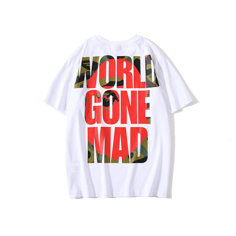 Bathing Ape T-Shirt Summer Menswear Casual Short Sleeve T-shirt