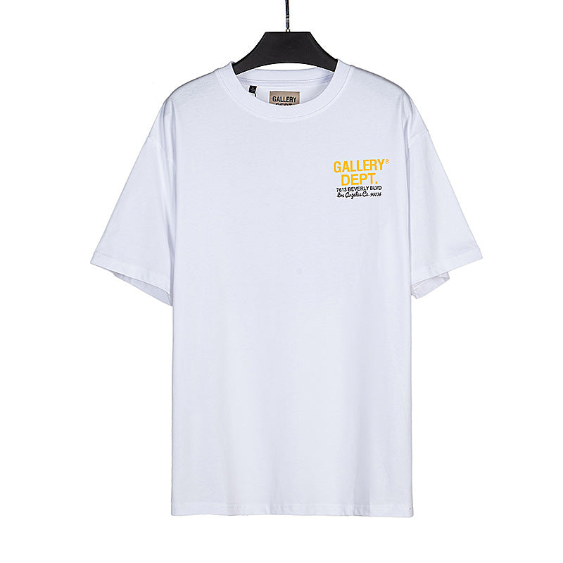 Gallery Dept T-shitrs Summer Vintage Pattern Short Sleeve Te