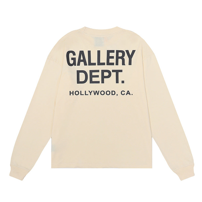 Gallery Dept T-shitrs Double Yarn Cotton Long Sleeve T-shirt