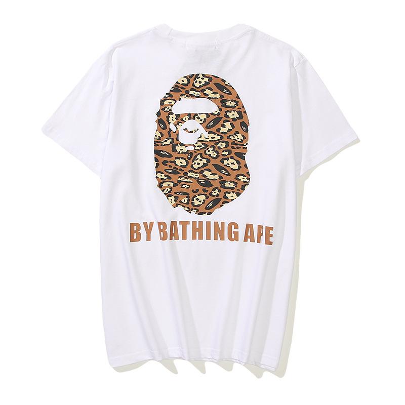 Bathing Ape T-Shirt Cartoon Round Neck Summer Printing Plus Size Short-Sleeved Casual T-shirt