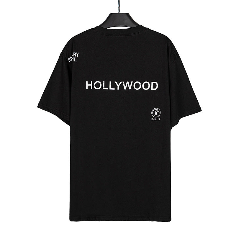 Gallery Dept T-shitrs Summer Los Angeles Letter Short Sleeved T-shirt