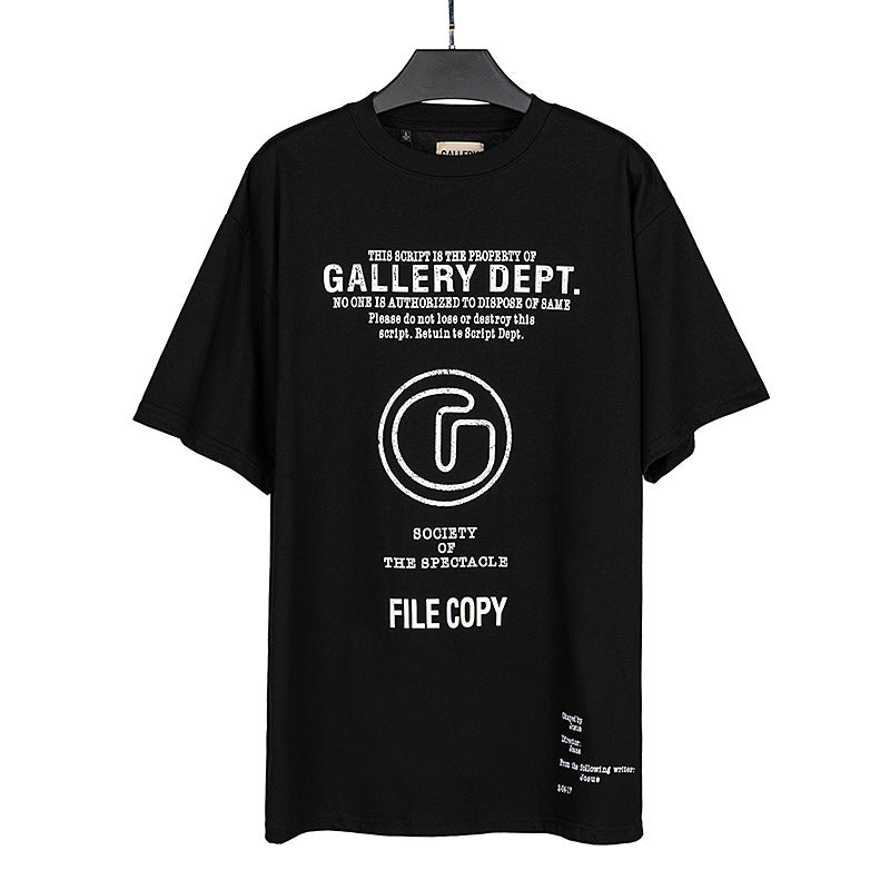 Gallery Dept T-shitrs Summer Los Angeles Letter Short Sleeved T-shirt
