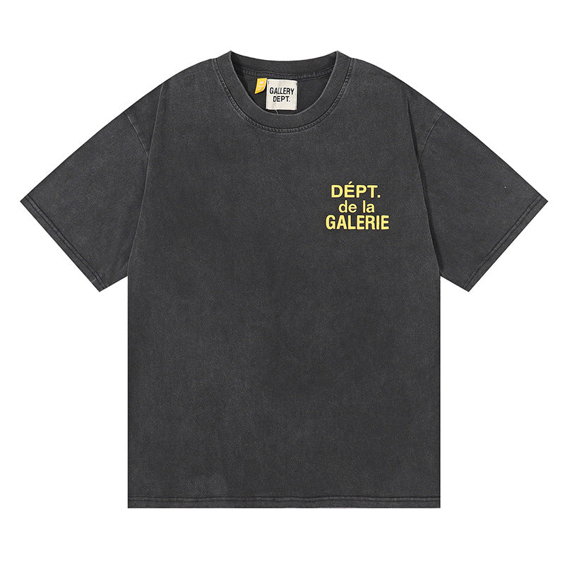 Gallery Dept T-shitrs Retro Washed Distressed Short Sleeve